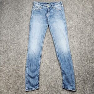 Mother Looker Skinny Jeans Womens 26 Medium Kitty Mid Rise Made USA Stretch